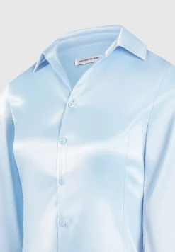 Angled Satin Shirt