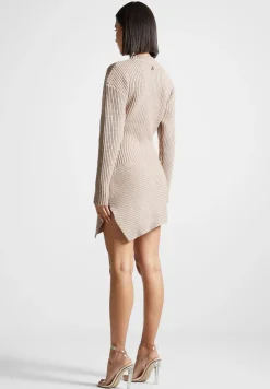 Asymmetric Knit Jumper Dress