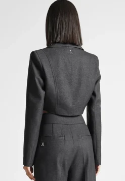 Asymmetric Tailored Cropped Blazer