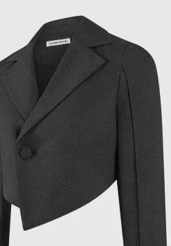 Asymmetric Tailored Cropped Blazer