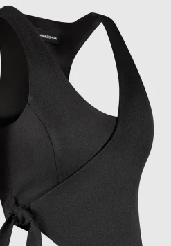 Asymmetric Tailored Waistcoat With Tie