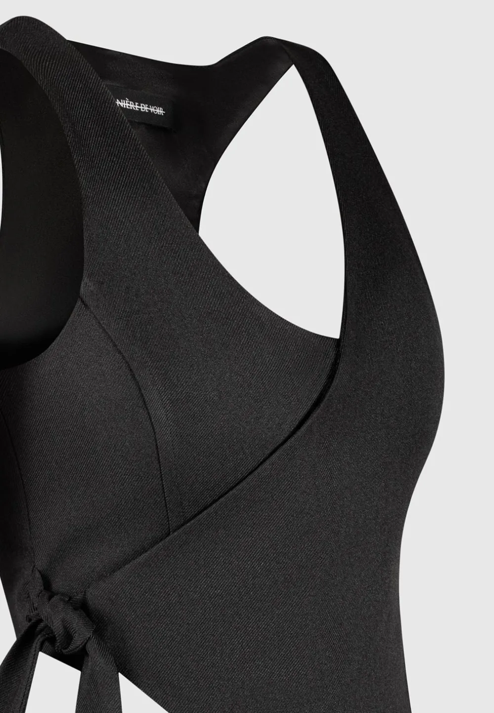 Asymmetric Tailored Waistcoat With Tie