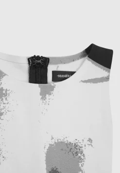 Body Print Racer Top