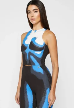 Body Print Racer Top