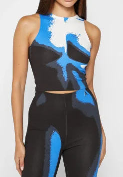 Body Print Racer Top