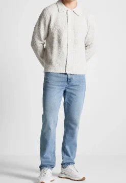 Boucle Knit Button Up Cardigan