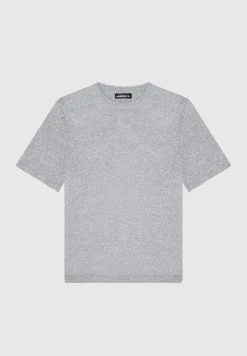 Boucle Knit Oversized Fit T-Shirt