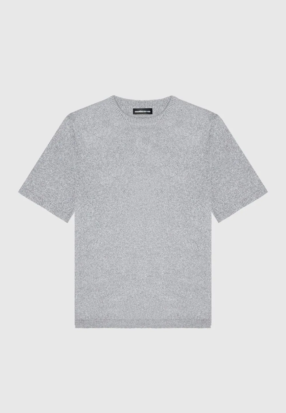 Boucle Knit Oversized Fit T-Shirt