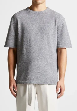 Boucle Knit Oversized Fit T-Shirt
