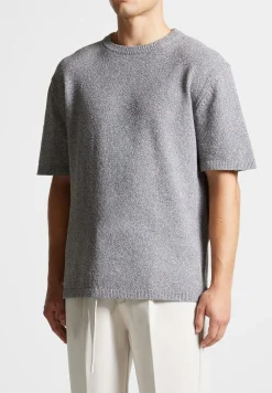 Boucle Knit Oversized Fit T-Shirt