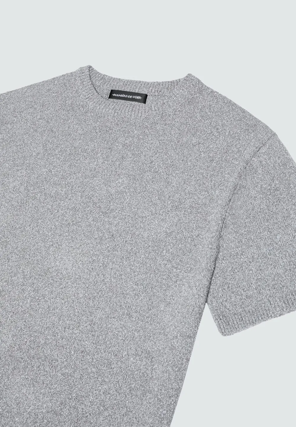 Boucle Knit Oversized Fit T-Shirt