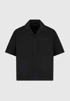 Boxy Denim Revere Shirt