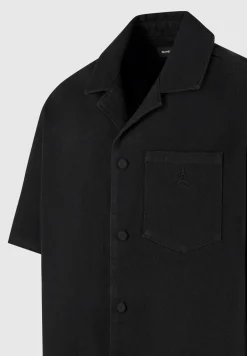 Boxy Denim Revere Shirt