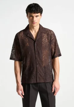 Boxy Lace Revere Shirt