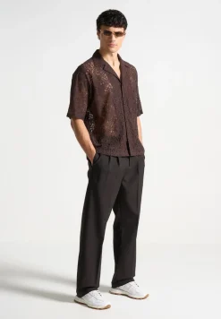 Boxy Lace Revere Shirt