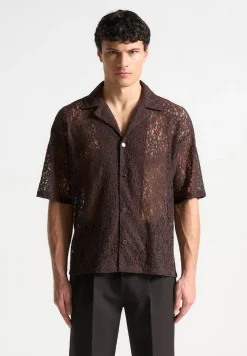 Boxy Lace Revere Shirt