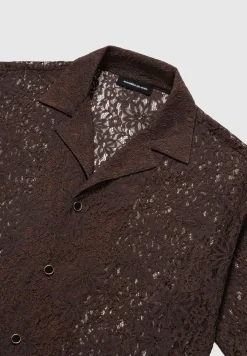 Boxy Lace Revere Shirt