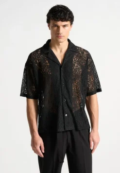 Boxy Lace Revere Shirt