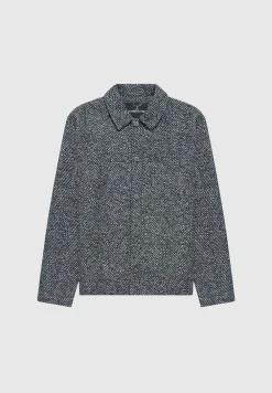 Brushed Herringbone Shacket