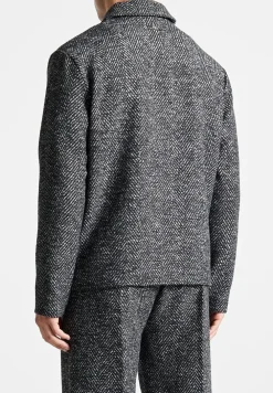 Brushed Herringbone Shacket