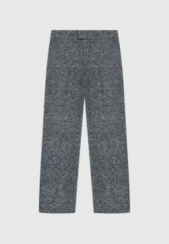 Brushed Herringbone Trousers