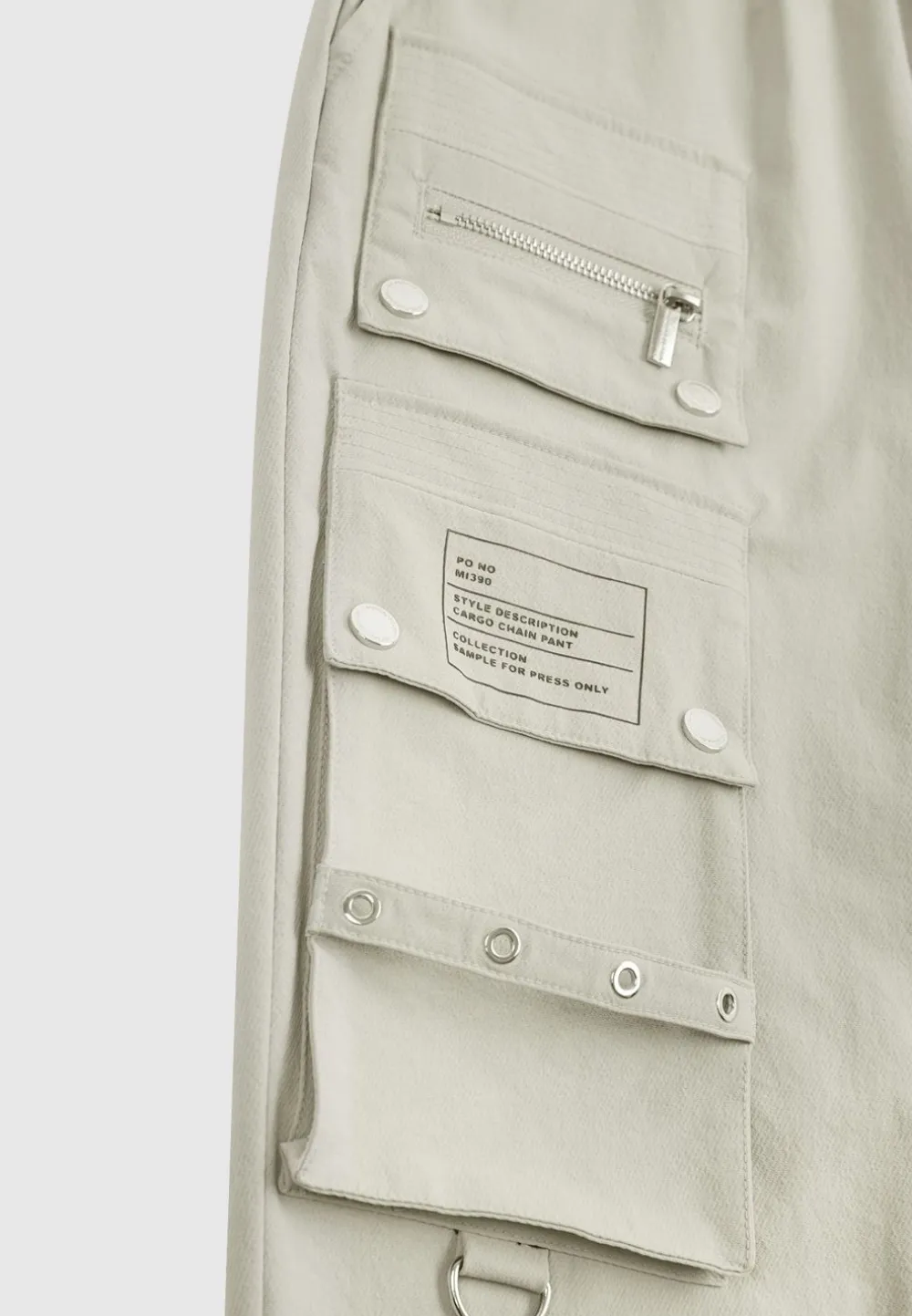 Cargo Pants With Frosted Chain