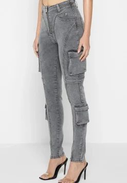 Cargo Pocket Skinny Jeans