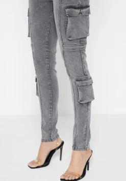 Cargo Pocket Skinny Jeans