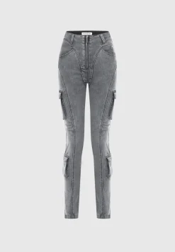 Cargo Pocket Skinny Jeans