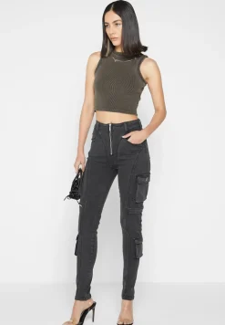 Cargo Pocket Skinny Jeans