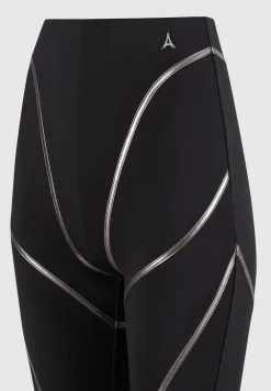 Chrome Piped Contour Leggings