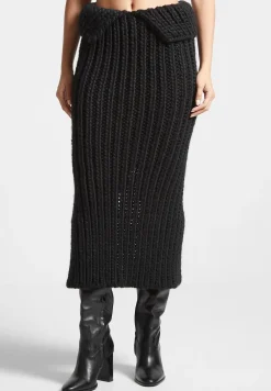 Chunky Knit Midaxi Skirt