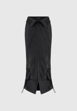 Contour Nylon Midaxi Skirt
