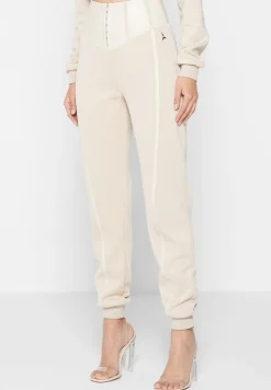 Corset Joggers With Vegan Leather