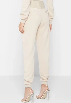 Corset Joggers With Vegan Leather