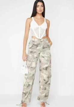 Crochet Knit Corset Top