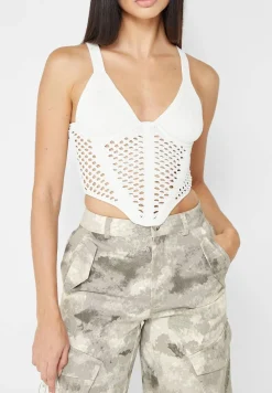 Crochet Knit Corset Top