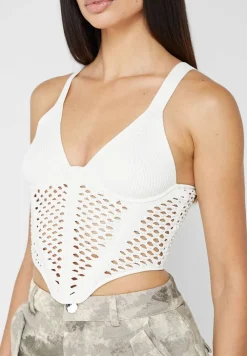 Crochet Knit Corset Top