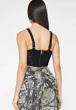 Crochet Knit Corset Top