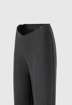 Curved Waist Tailored Trousers