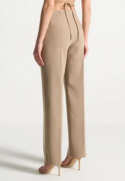 Curved Waist Tailored Trousers