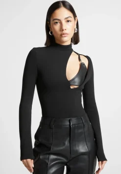 Cut Out Bralette Detail Bodysuit