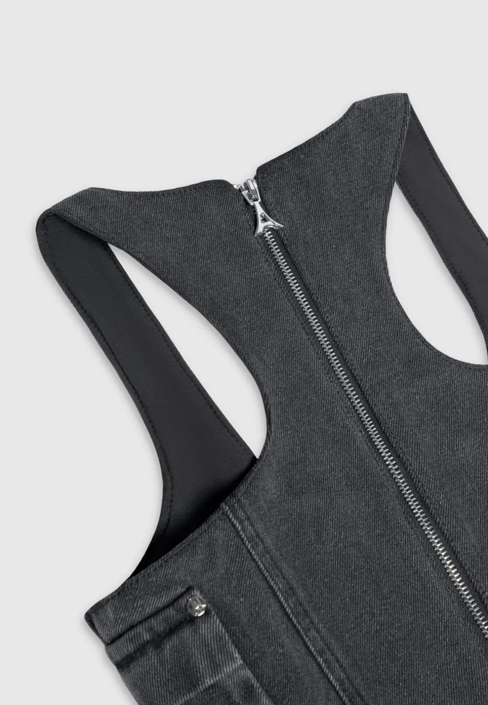 Denim Cargo Corset Top