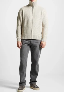 Diagonal Knit Cardigan