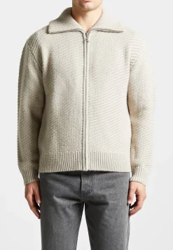 Diagonal Knit Cardigan