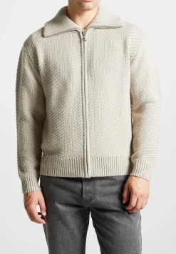 Diagonal Knit Cardigan