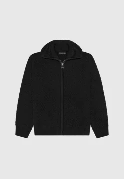 Diagonal Knit Cardigan