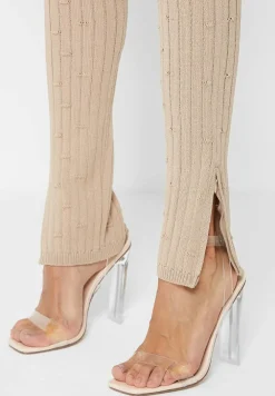 Distressed Knitted Cut Out Jumpsuit