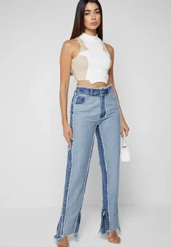 Distressed Mom Jeans