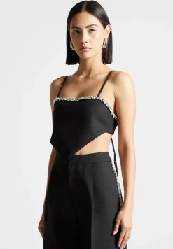 Embellished Handkerchief Top